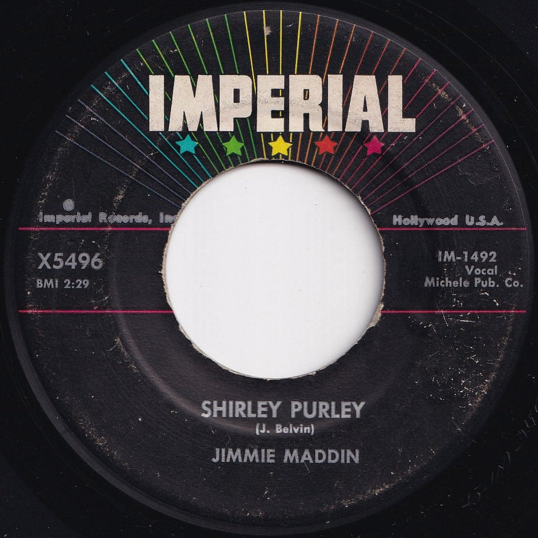 Jimmie Maddin - Shirley Purley / Stop The World (7 inch Record / Used)