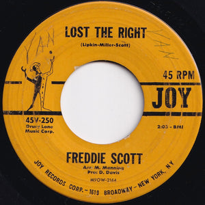 Freddie Scott - Baby - You're A Long Time Dead / Lost The Right (7 inch Record / Used)