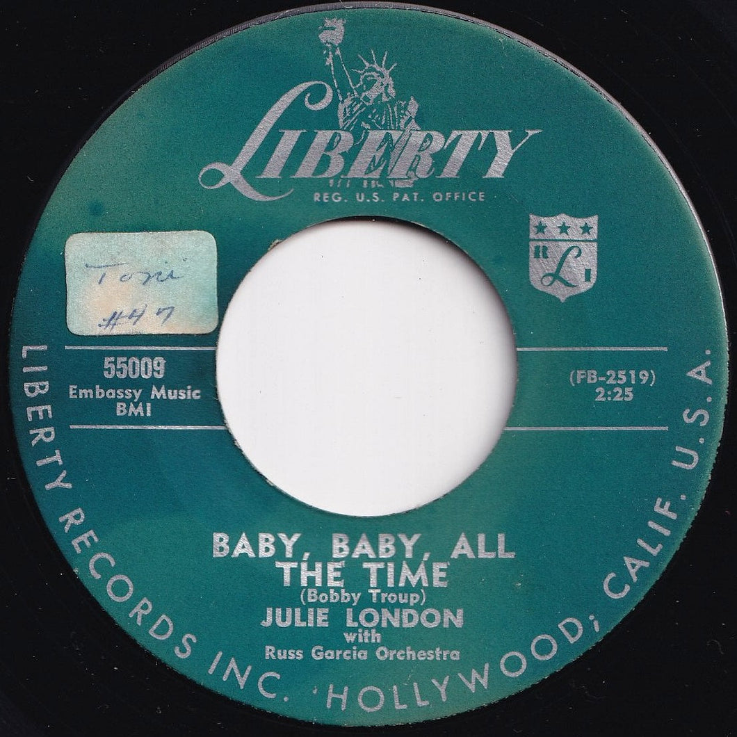 Julie London - Baby, Baby, All The Time / Shadow Woman (7 inch Record / Used)