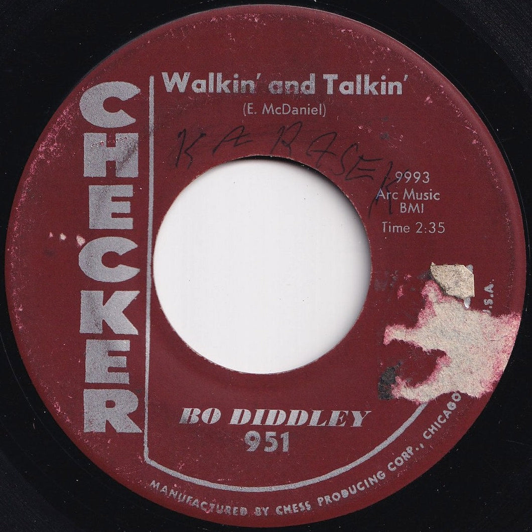 Bo Diddley - Walkin' And Talkin' / Crawdad (7 inch Record / Used)