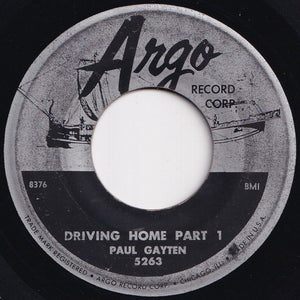 Paul Gayten - Driving Home (Part 1) / (Part 2) (7 inch Record / Used)