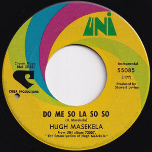 Hugh Masekela - Puffin' On Down The Track / Do Me So La So So (7 inch Record / Used)