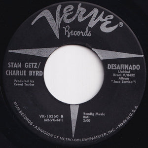 Stan Getz - Theme From Dr. Kildare (Three Stars Will Shine Tonight) / Desafinado (7 inch Record / Used)