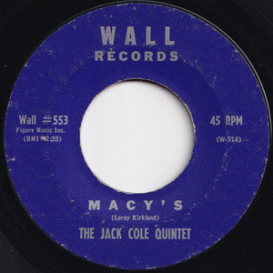 Jack Cole Quintet - Sax Fifth Avenue / Macy's (7 inch Record / Used)