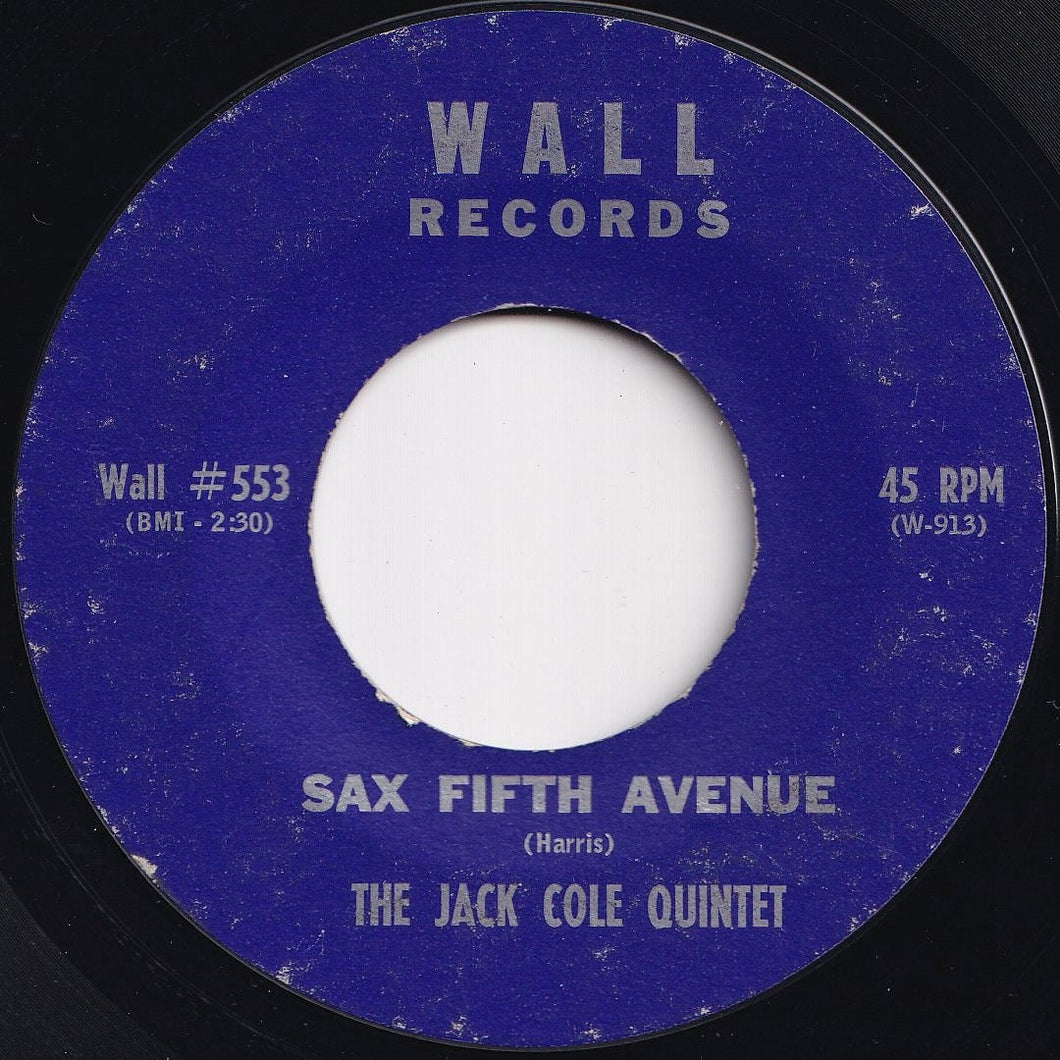 Jack Cole Quintet - Sax Fifth Avenue / Macy's (7 inch Record / Used)