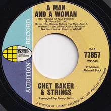 Load image into Gallery viewer, Chet Baker &amp; Strings - A Man And A Woman / All (7 inch Record / Used)
