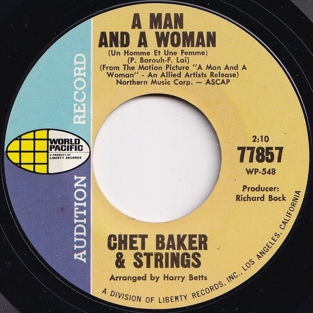 Chet Baker & Strings - A Man And A Woman / All (7 inch Record / Used)