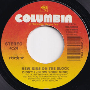 New Kids On The Block - Hangin' Tough / Didn't I (Blow Your Mind) (7 inch Record / Used)
