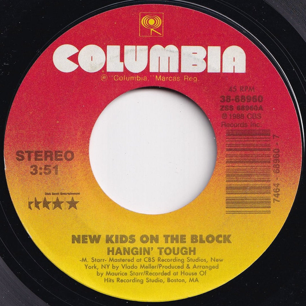 New Kids On The Block - Hangin' Tough / Didn't I (Blow Your Mind) (7 inch Record / Used)
