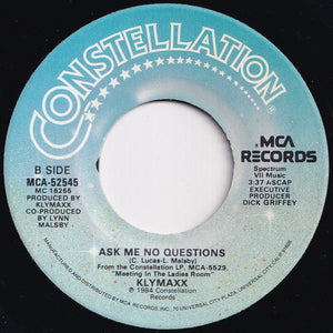 Klymaxx - Meeting In The Ladies Room / Ask Me No Questions (7 inch Record / Used)