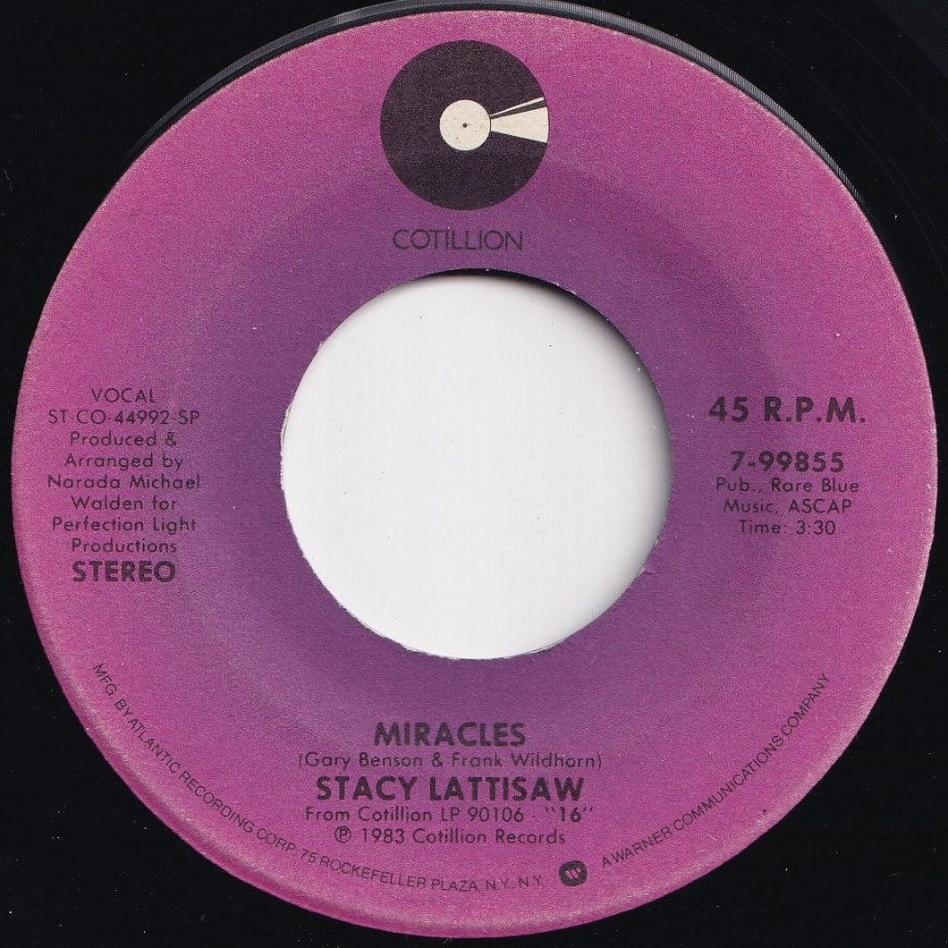 Stacy Lattisaw - Miracles / Black Pumps And Pink Lipstick (7 inch Record / Used)
