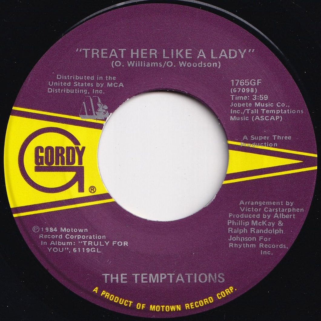 Temptations - Treat Her Like A Lady / Isn't The Night Fantastic (7 inch Record / Used)