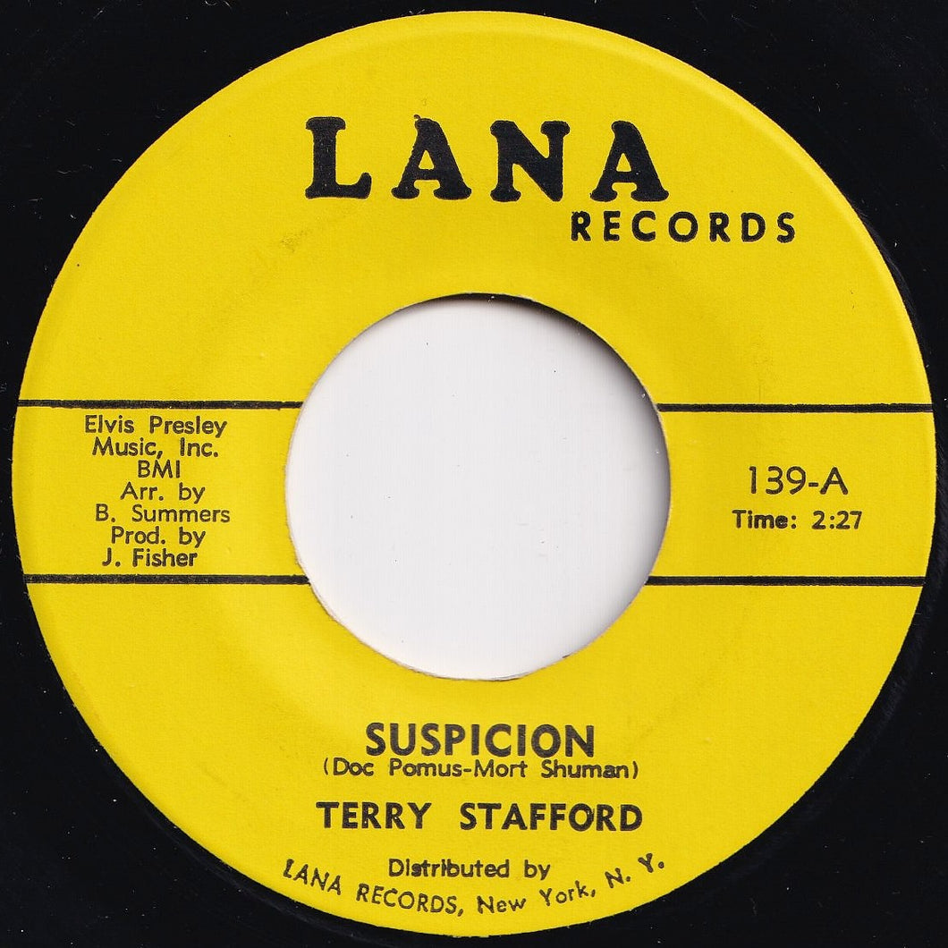 Terry Stafford - Suspicion / Judy (7 inch Record / Used)