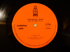 Thelonious Monk - Live In Paris Part 1 (LP-Vinyl Record/Used)