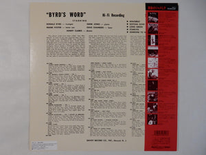 Donald Byrd - Byrd's Word (LP-Vinyl Record/Used)