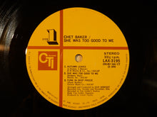 画像をギャラリービューアに読み込む, Chet Baker - She Was Too Good To Me (LP-Vinyl Record/Used)
