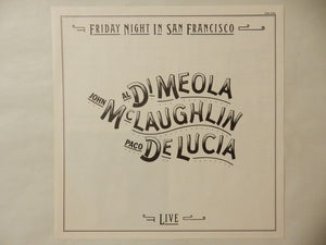 Al Di Meola - Friday Night In San Francisco (LP-Vinyl Record/Used)