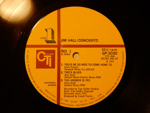 Jim Hall - Concierto (Gatefold LP-Vinyl Record/Used)