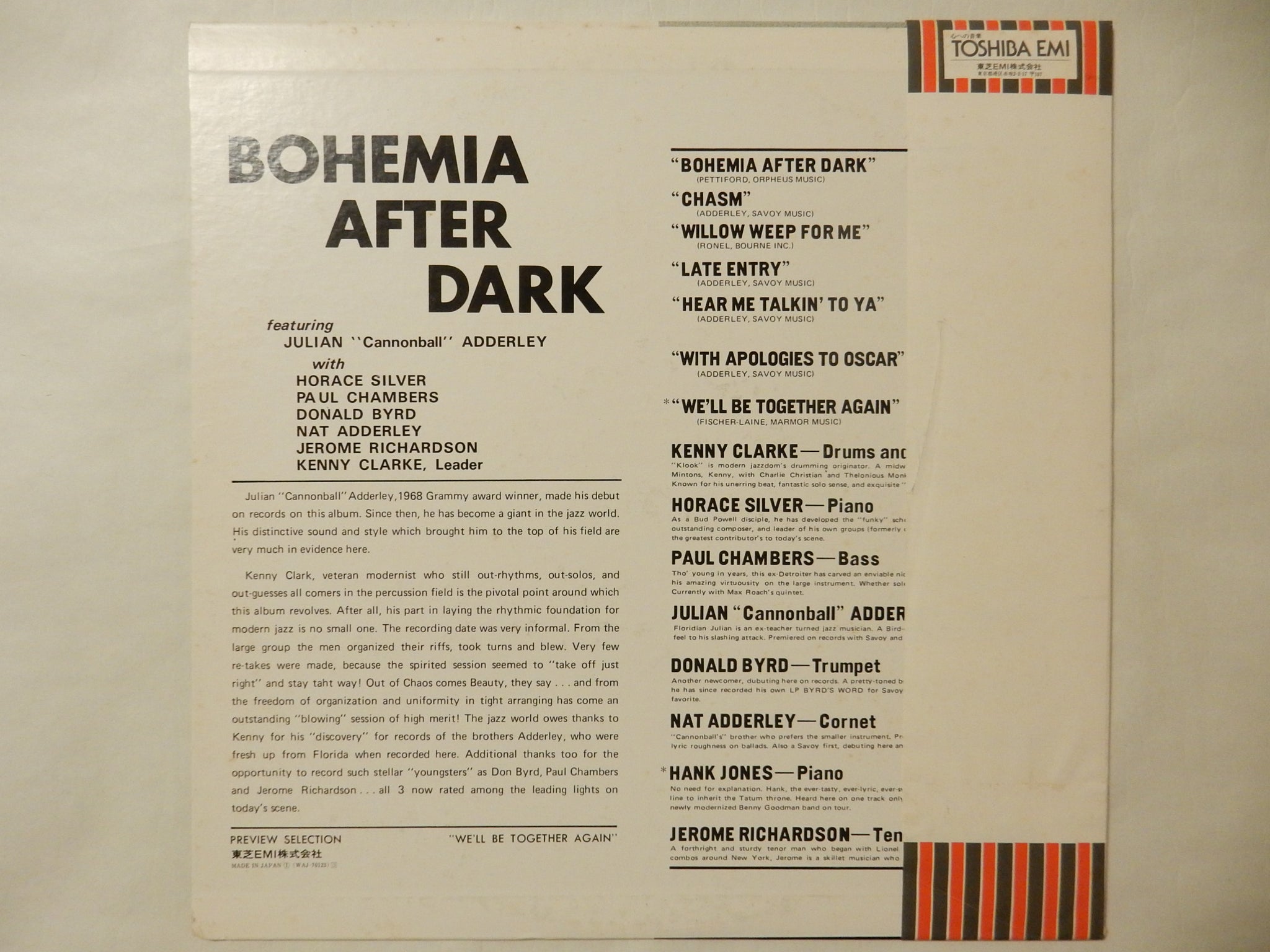 Kenny Clarke - Bohemia After Dark (LP-Vinyl Record/Used