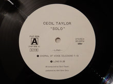 Load image into Gallery viewer, Cecil Taylor - Solo (LP-Vinyl Record/Used)
