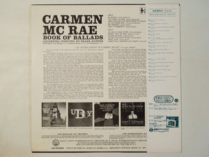 Carmen McRae - Book Of Ballads (LP-Vinyl Record/Used)