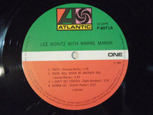 Laden Sie das Bild in den Galerie-Viewer, Lee Konitz, Warne Marsh - Lee Konitz With Warne Marsh (LP-Vinyl Record/Used)
