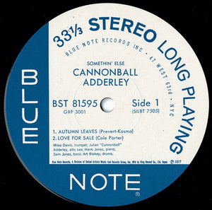 Cannonball Adderley - Somethin' Else (LP Record / Used)