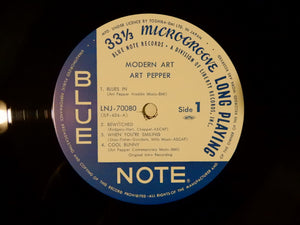 Art Pepper Quartet Modern Art Blue Note LNJ-70080