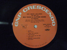 Laden Sie das Bild in den Galerie-Viewer, Max Roach And Clifford Brown The Best Of Max Roach And Clifford Brown In Concert! GNP Crescendo GXC-3126M
