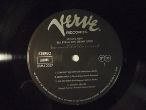 Bill Evans With Jeremy Steig What's New Verve Records 23MJ 3037