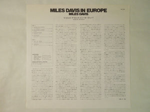 Miles Davis Miles Davis In Europe CBS/Sony 18AP 2061