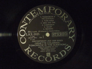 Ornette Coleman Tomorrow Is The Question! Contemporary Records LAX 3025