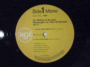 Art Blakey Et Les Jazz-Messengers Plus Kenny Clarke Au Club Saint-Germain / Vol. 3 RCA SGD-91