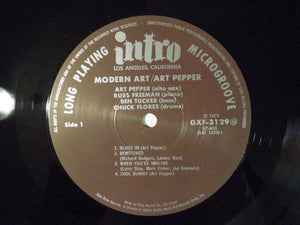 Art Pepper Quartet Modern Art Intro Records GXF 3129