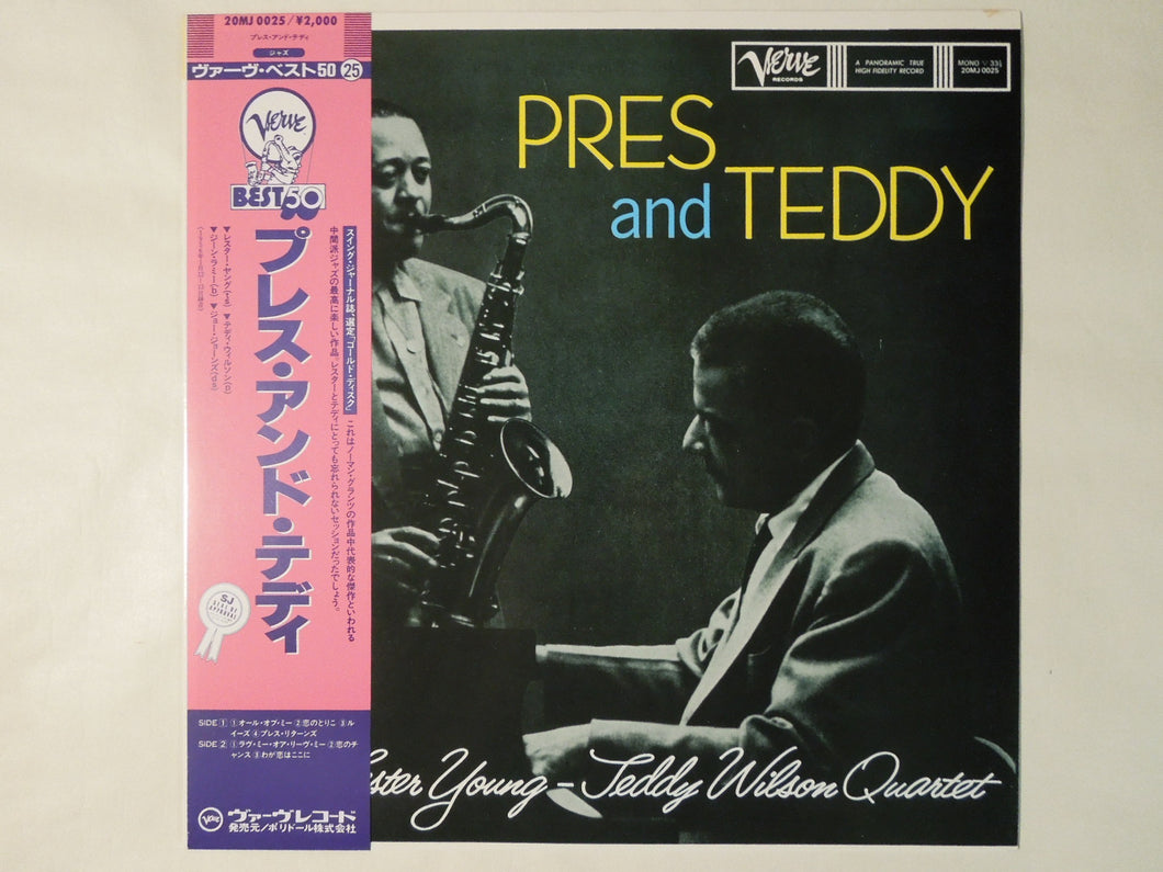 The Lester Young-Teddy Wilson Quartet Pres And Teddy Verve Records 20MJ 0025