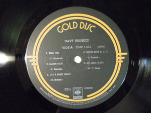 Dave Brubeck Gold Disc CBS/Sony 26AP 1321