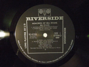Bill Evans Memories Of Bill Evans Riverside Records VIJ-6359