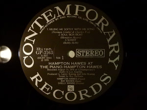 Hampton Hawes At The Piano Contemporary Records GP 3163