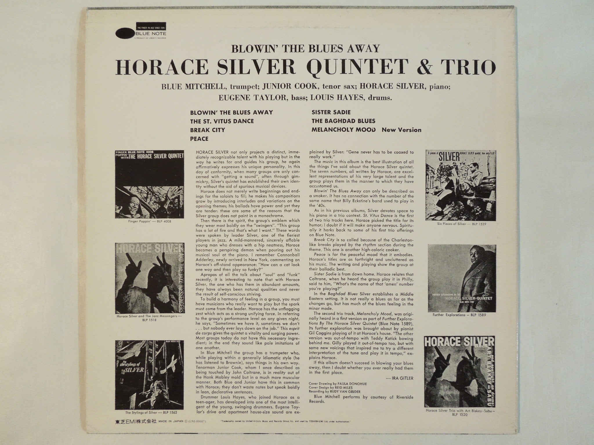 The Horace Silver Quintet & Trio - Blowin' The Blues Away (LP