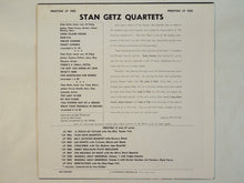 Laden Sie das Bild in den Galerie-Viewer, Stan Getz - Stan Getz Quartets (LP-Vinyl Record/Used)
